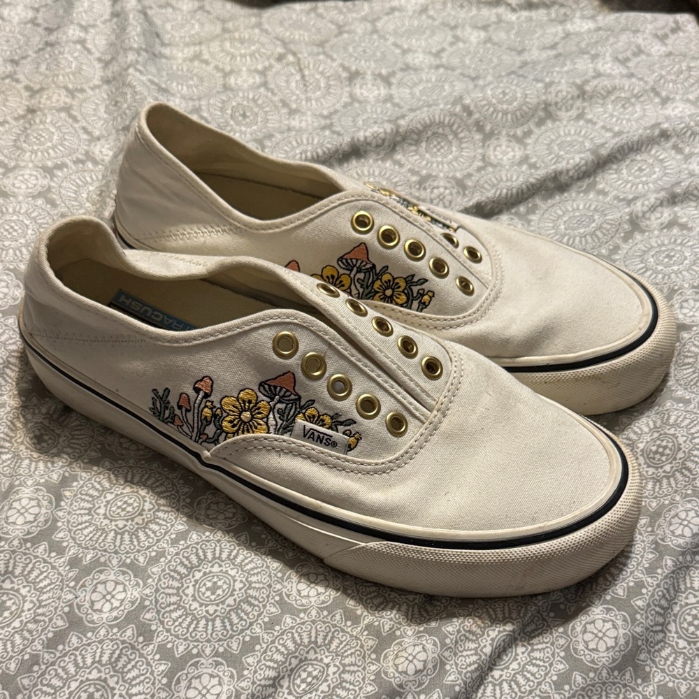Vans Authentic Trippy Floral Mushroom embroidered sneakers